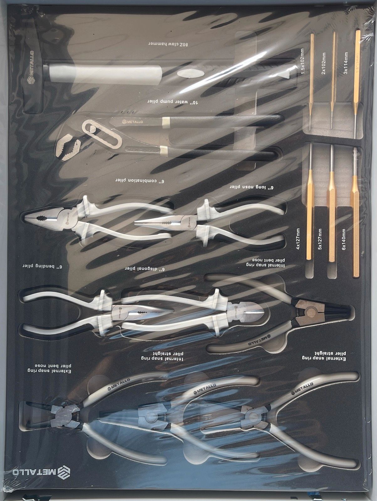 Werkzeugschrank Metallo Bestückt mit Werkzeugen in 7 Schüben