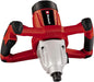 Einhell Farb-Mörtelrührer TC-MX 1400-2 E (1400 W, 0-780 1/min Drehzahl, M14 Rühreraufnahme, Drehzahlelektronik, Aluminium-Getriebegehäuse, inkl. Rührer), Rot